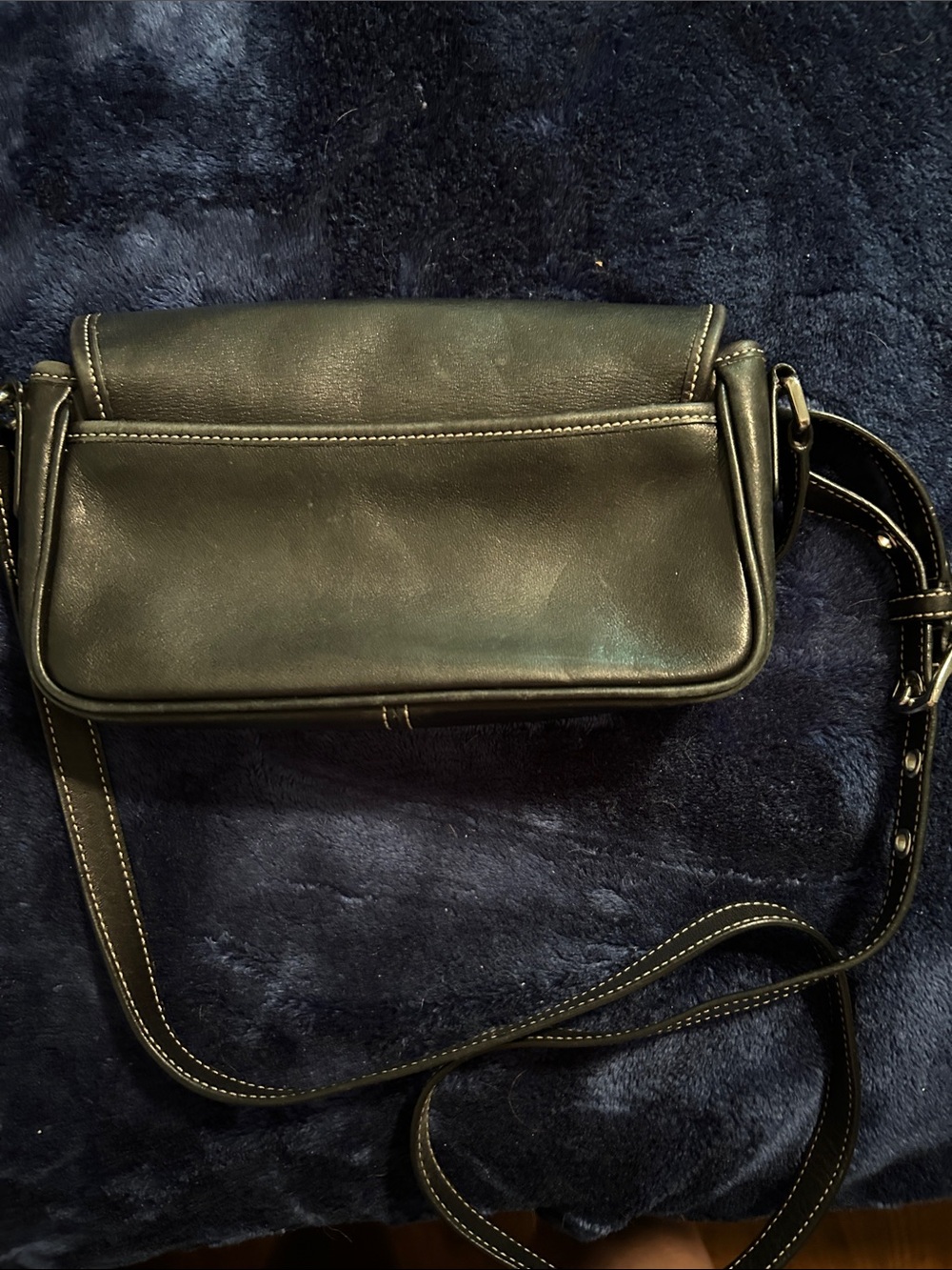 Coach Black Leather Buckle Crossbody - Picture 4 of 4